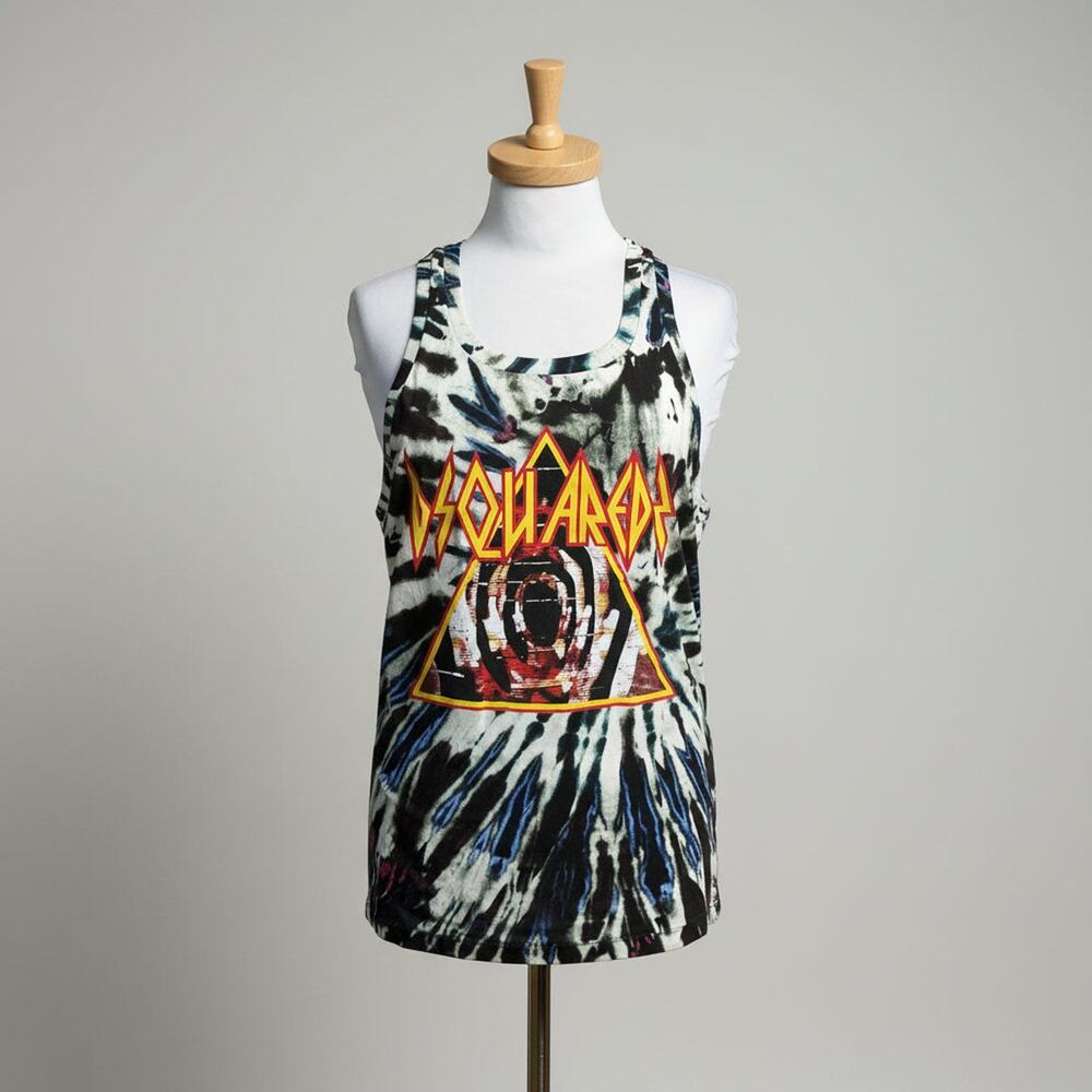 DSquared2 black tie dye tank, size XS, NEW WITH TAGS!